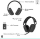 Słuchawki Logitech Zone Vibe Wireless Teams Graphite (981-001157) - obraz 5