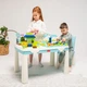 Детский стол и стул с накладкой для игры + 2 набора конструкторов. Doloni 04660/7 - изображение 1