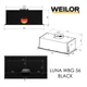 Витяжка повновбудована WEILOR LUNA WBG 56 BLACK - зображення 1