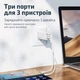 Сетевое зарядное устройство Remax RPU55 Ligil Series 65W PD + QC Fast Charger White - изображение 3