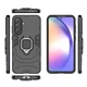 Чехол Iron Ring для Samsung Galaxy A36 / A366 противоударный бампер с подставкой кольцом Black - изображение 4