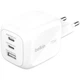 Мережевий зарядний пристрій Belkin WCH-018-HQWH BoostCharge Pro 3-Port GaN Wall Charger 70W White - зображення 1