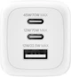 Мережевий зарядний пристрій Belkin WCH-018-HQWH BoostCharge Pro 3-Port GaN Wall Charger 70W White - зображення 3