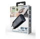 Зарядний пристрій Gembird TAUCPDQC65-01BK GAN 1xUSB-A (QC3.0 27 W) + 2xType-C (PD 65 W) - зображення 3