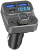 FM-модулятор/дисплей 36W USB-A/USB-C PD+QC3.0 Proove Luxor SE gray (FMLX20120003) UA - зображення 1