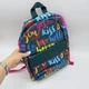 Рюкзак подростковый школьный Yes Happy love 35x27x13 см для девочек ортопедическая спинка облегченная конструкция прочный полиэстер яркий принт - изображение 3