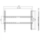 Кронштейн для ТВ AGN AGN80-460F фіксований/37"-80"/45 кг/max.VESA 600x400/Black (AGN80-460F) - изображение 5
