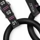 Гимнастические кольца 4FIZJO регулируемые из ABS пластика Ø23 см 2 шт Black/Pink (P-5905973406116) - изображение 10