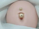 Золотая серьга-пирсинг. 310129_9_Л - изображение 2