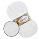 Alize Softy Plus, Белый №55 - плюшевая толстая пряжа, 100г/120м, Ализе Софти Плюс для вязания пледов, игрушек, детской одежды - изображение 1