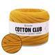 Пряжа трикотажная YarnArt Cotton Club, Темно-желтый №7317 – 100% хлопок, для сумок, корзин, ковриков, одежды (ЯрнАрт Коттон Клаб) - изображение 1