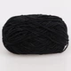Candy-yarn Micro Velour, Черный №34, микровелюр 38г/100м, плюшевая пряжа для вязания игрушек, амигуруми, пледов, велюровая мягкая пряжа - изображение 2