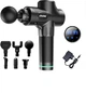 Перкуссионный массажер MDHL 7017 (Black) электромассажер вибрационный, пистолет массажный, 30 режимов, 6 насадок, кейс - изображение 2