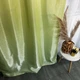 Шторы из монорея салатового цвета на тасьме 2шт. 150х270 ALBO (pbe0052475) - изображение 3