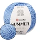 YarnArt Summer, Джинсовый №26, летняя пряжа для вязания спицами и крючком, 100 г / 350 м, хлопок с вискозой - изображение 1