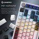 Клавіатура бездротова GamePro Asgard Valhalla QLAB Sakura Switch White With Display (MK160-W-D-QS-PRO) - зображення 3