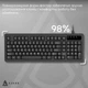 Клавіатура Ajazz AF98 Black USB-C Black (AF98-B) - зображення 7