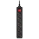 Мережевий фільтр живлення REAL-EL RS-PROTECT M 10m, black (EL122300037) - зображення 1