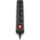 Мережевий фільтр живлення REAL-EL RS-PROTECT M 10m, black (EL122300037) - зображення 3