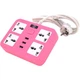 Сетевой фильтр питания Voltronic TВ-Т15, 4роз, 3*USB Pink (ТВ-Т15-Pink) - изображение 1