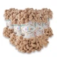 Упаковка Alize Puffy, Бежевий №262, 5шт - плюшева пряжа з петлями 100г/9м, для в'язання руками, пледи та іграшки, упаковка 5 мотків Алізе Пуффі - зображення 1