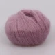 Пряжа Candy-Yarn Mohair 75%, Попеляста троянда №12 - тонка мохерова пряжа з поліамідом 25 г / 237 м, для ажурних візерунків, светрів, шалей і кардиган - зображення 3