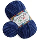 Пряжа плюшева Етрофіл Йонка Бебі, Etrofil Yonca Baby, Темно-синій №70547, 100 г/120 м, поліестер, для в'язання спицями та гачком, для іграшок, пледів - зображення 1