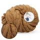 Lady Yarn Chunky Blanket, Тёмная карамель SL1011 - толстая плюшевая пряжа Чанки Бланкет, 300 г / 33 м, для пледов и объемных изделий - изображение 1