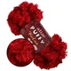 Alize Puffy Furlove, Красный №56 - плюшевая пряжа 100 г/6,3 м, с петлями для вязания руками пледов, игрушек, Ализе Пуффи Фурлав - изображение 1