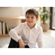 Рубашка детская Breeze с длинным рукавом (G-337-152G-white) Breeze G-337-152G-white 1054387 - изображение 6