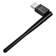 Беспроводной USB Wi-Fi адаптер Hoco HI37 для компьютера и ноутбука с внешней антенной Черный - изображение 4
