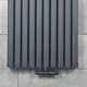 Вертикальный радиатор отопления NAVIN Ellipse Double 600х1800-10(50 мм), anticor, антрацит (02-945133-6018) - изображение 3