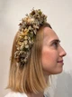 Венок из сухоцветов на голову «Символ достатка» к фестивалю «Вырий» 22*22*7 см - изображение 1