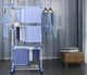 Багатоярусна сушарка для білизни до 50 кг (172х73х64 см) Garment Rack With Wheels/Складна підлогова сушарка - зображення 2