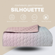 Покрывало на кровать Silhouette 220x240 IDEIA двухстороннее прочная стежка антиаллергенное - зображення 1