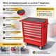 Тележка для инструмента GTM на колесах, 7 отделений, центральный замок (TRGL2007) - изображение 5