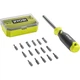 Отвертка Ryobi RHSDM1701, битодержатель 1/4", 100мм, 16 бит, SL, PH, PZ, Torx, кейс - изображение 4