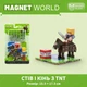 Магнитный Minecraft конструктор Стив Конь TNT магнитный конструктор Magnet World блоки фигурки персонажей - изображение 6