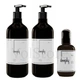 Набор для увлажнения и блеска волос Deeply: Увлажняющий шампунь Deeply Hydrating Shampoo 1л / Увлажняющий кондиционер Deeply Hydrating Conditioner 1л / Крем для блеска волос Deeply Brilliant Finishing Cream 200мл - изображение 1
