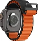 Ремінець Spigen WBF1 для Apple Watch 6/7/8/9/10/11/SE/SE 3/Ultra 1/Ultra 2 44/45/46/49mm Black-Orange (AMP10145) - зображення 2