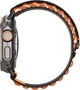 Ремінець Spigen WBF1 для Apple Watch 6/7/8/9/10/11/SE/SE 3/Ultra 1/Ultra 2 44/45/46/49mm Black-Orange (AMP10145) - зображення 5