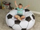 Надувное кресло-пуф Inflatable Sofa / Надувное кресло-мешок 110×110×85 см Черно-белый (6598-14004) - изображение 1