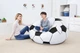 Надувное кресло-пуф Inflatable Sofa / Надувное кресло-мешок 110×110×85 см Черно-белый (6598-14004) - изображение 6