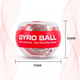 Эспандер кистевой гироскопический со светодиодной подсветкой Gyro Ball кейс и ремешок в комплекте Красный - изображение 5
