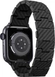 Ремінець Pitaka Carbon Fiber Retro для Apple Watch 1/2/3/4/5/6/7/8/9/10/11/SE/SE 3/Ultra/Ultra 2/Ultra 3 Black-Gray (AWB2311) - зображення 6