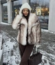 Шубка в эксклюзивном цвете - Classyme - M - Айвори - (27sh) - изображение 1
