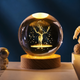 Светодиодный хрустальный шар, декоративный универсальный 3D ночник, хрустальный шар "Олень" - изображение 2