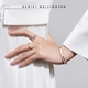 Кольцо DanielWellington DW051 серебряное с белой керамикой, размер 58, парное - изображение 5