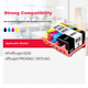 Картриджі струменеві Shuangjie 905XL для HP OfficeJet Pro 6950, 6960, 6970, 4 кольори, комплект - зображення 3