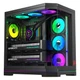 Корпус для игрового компьютера AOC ACG802B Black ATX, панорамный обзор 270°, поддержка быстросъемных/9-слотовых двух видеокарт, совместимость с системами водяного охлаждения 360 мм, 10 мест для вентиляторов. - изображение 2